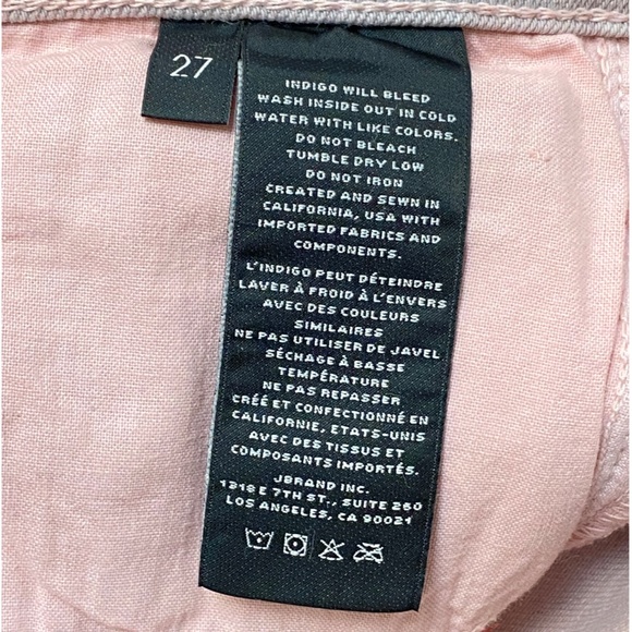 <J Brand> Pink Cropped Selena Jeans - Picture 14 of 15